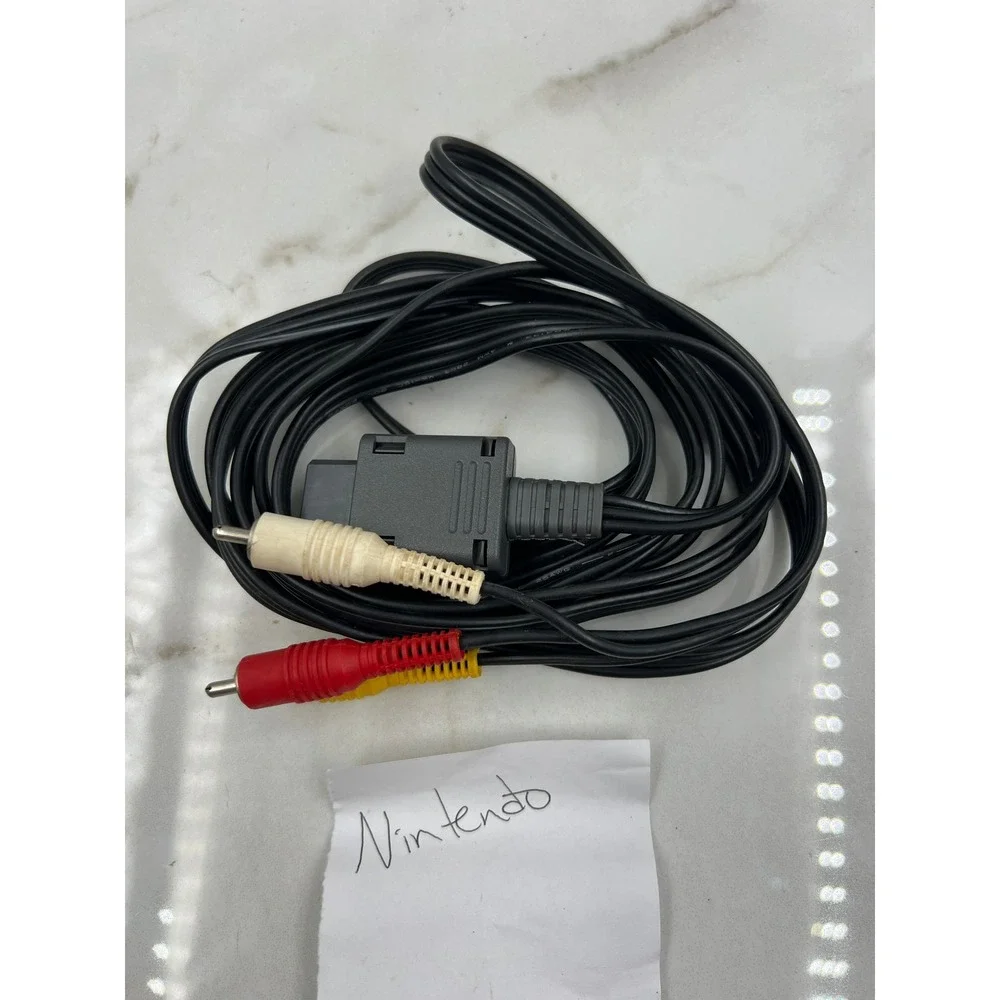 Official Nintendo AV Composite Cable RCA Video Audio for SNES N64 GameCube OEM